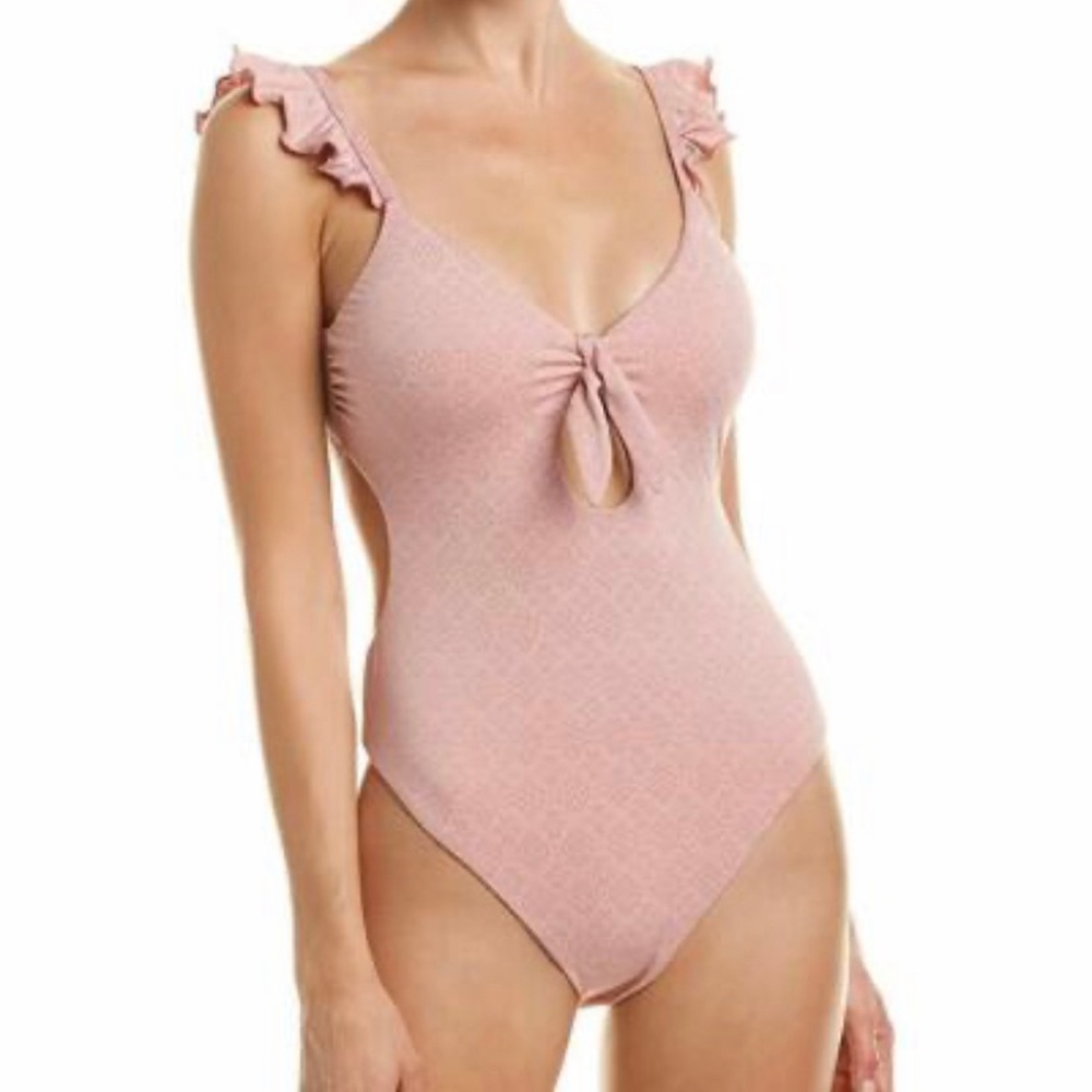 Lucky brand 1 piece swim suit mauve size small never worn item # LK8AL04